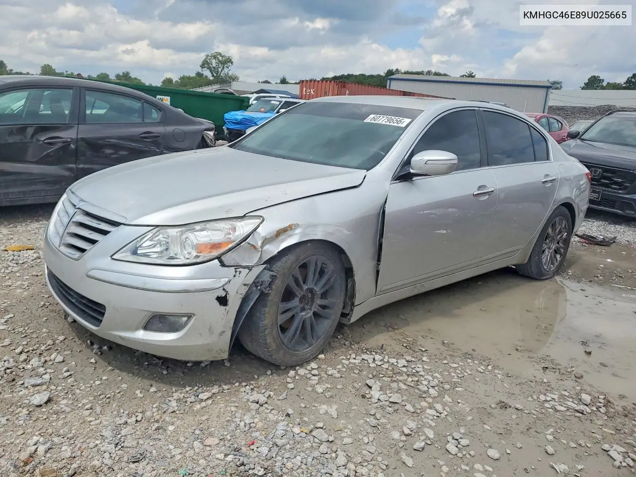 2009 Hyundai Genesis 3.8L VIN: KMHGC46E89U025665 Lot: 60779656