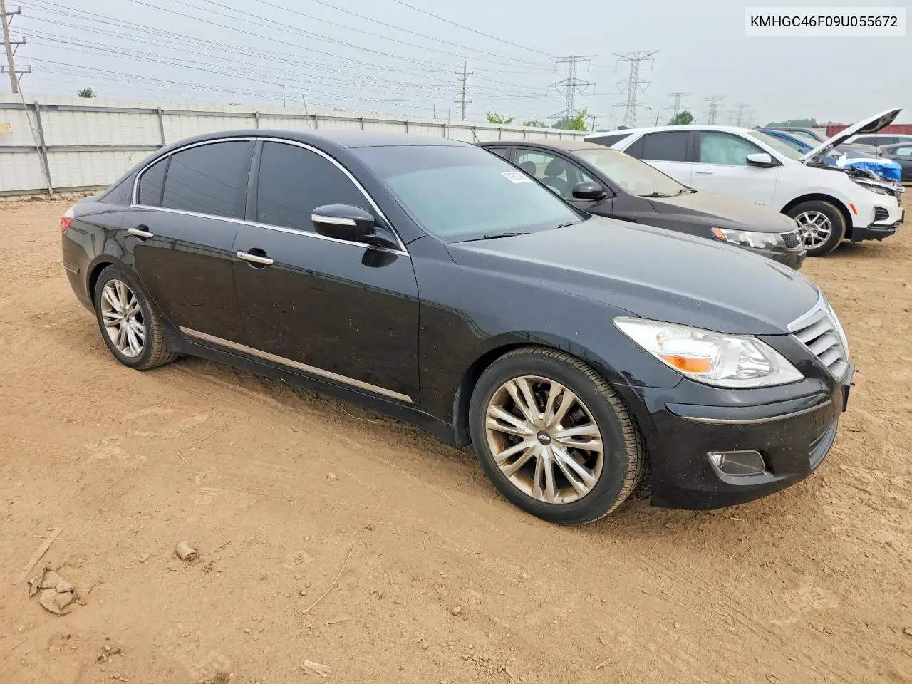 2009 Hyundai Genesis 4.6L VIN: KMHGC46F09U055672 Lot: 61809786