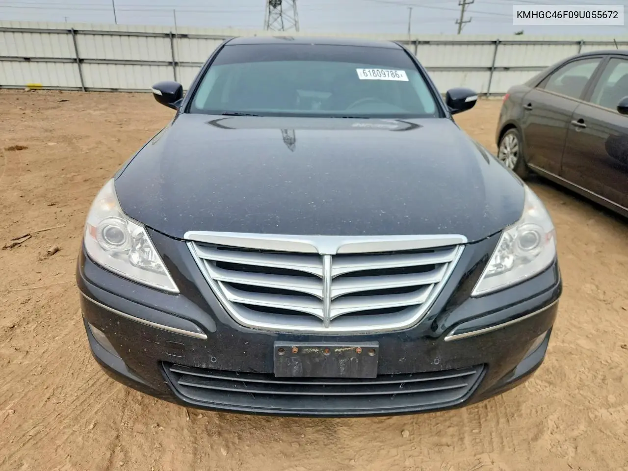 2009 Hyundai Genesis 4.6L VIN: KMHGC46F09U055672 Lot: 61809786