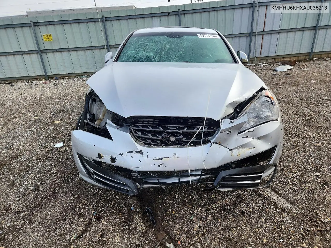 2010 Hyundai Genesis Coupe 3.8L VIN: KMHHU6KHXAU035213 Lot: 45774796
