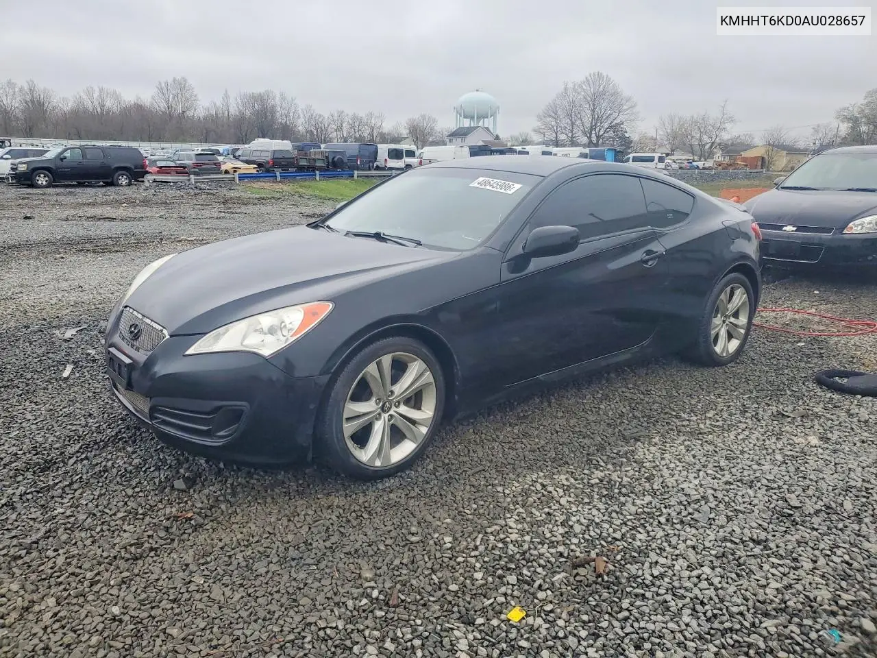 2010 Hyundai Genesis Coupe 2.0T VIN: KMHHT6KD0AU028657 Lot: 48645986