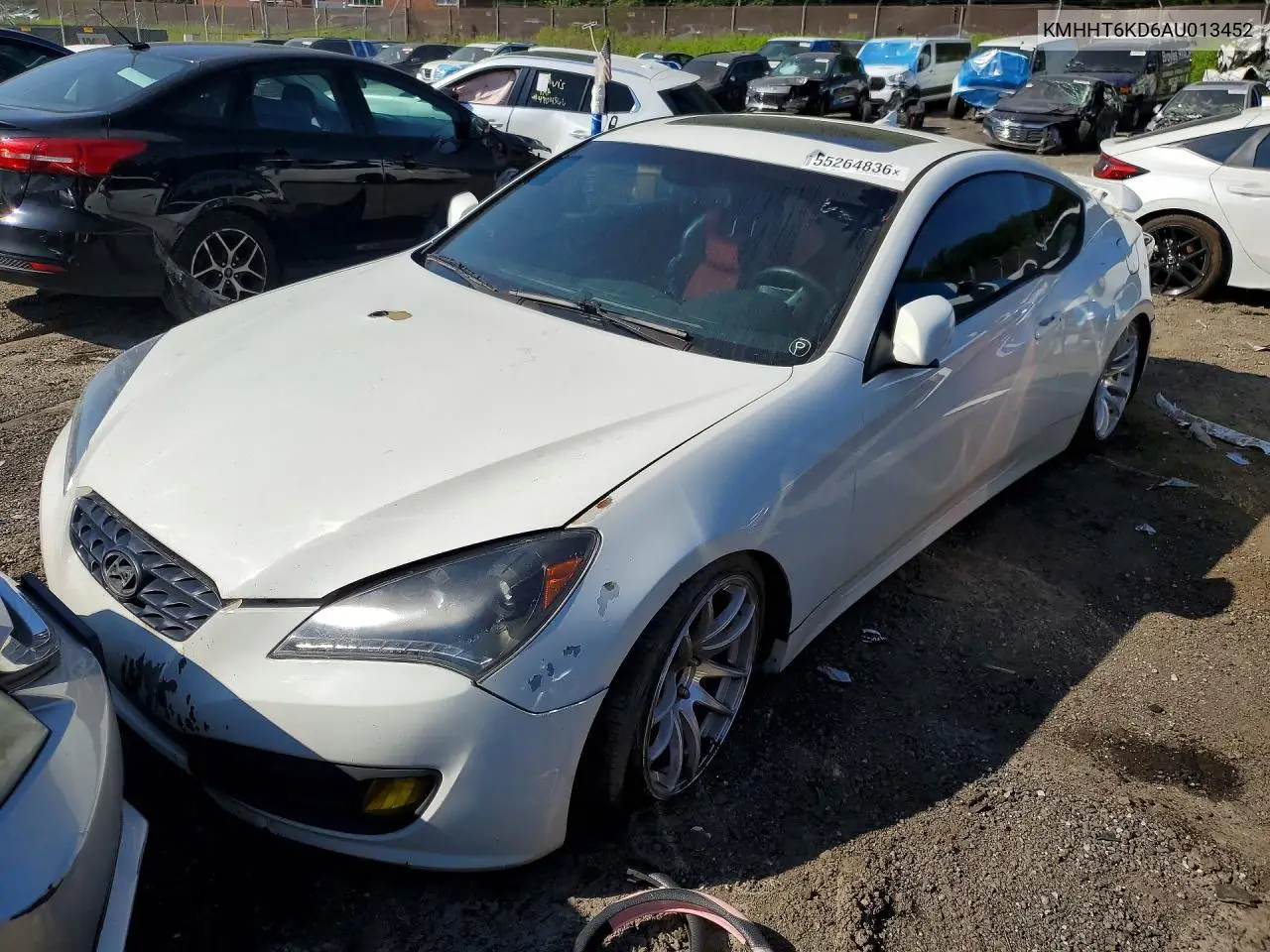 2010 Hyundai Genesis Coupe 2.0T VIN: KMHHT6KD6AU013452 Lot: 55264836
