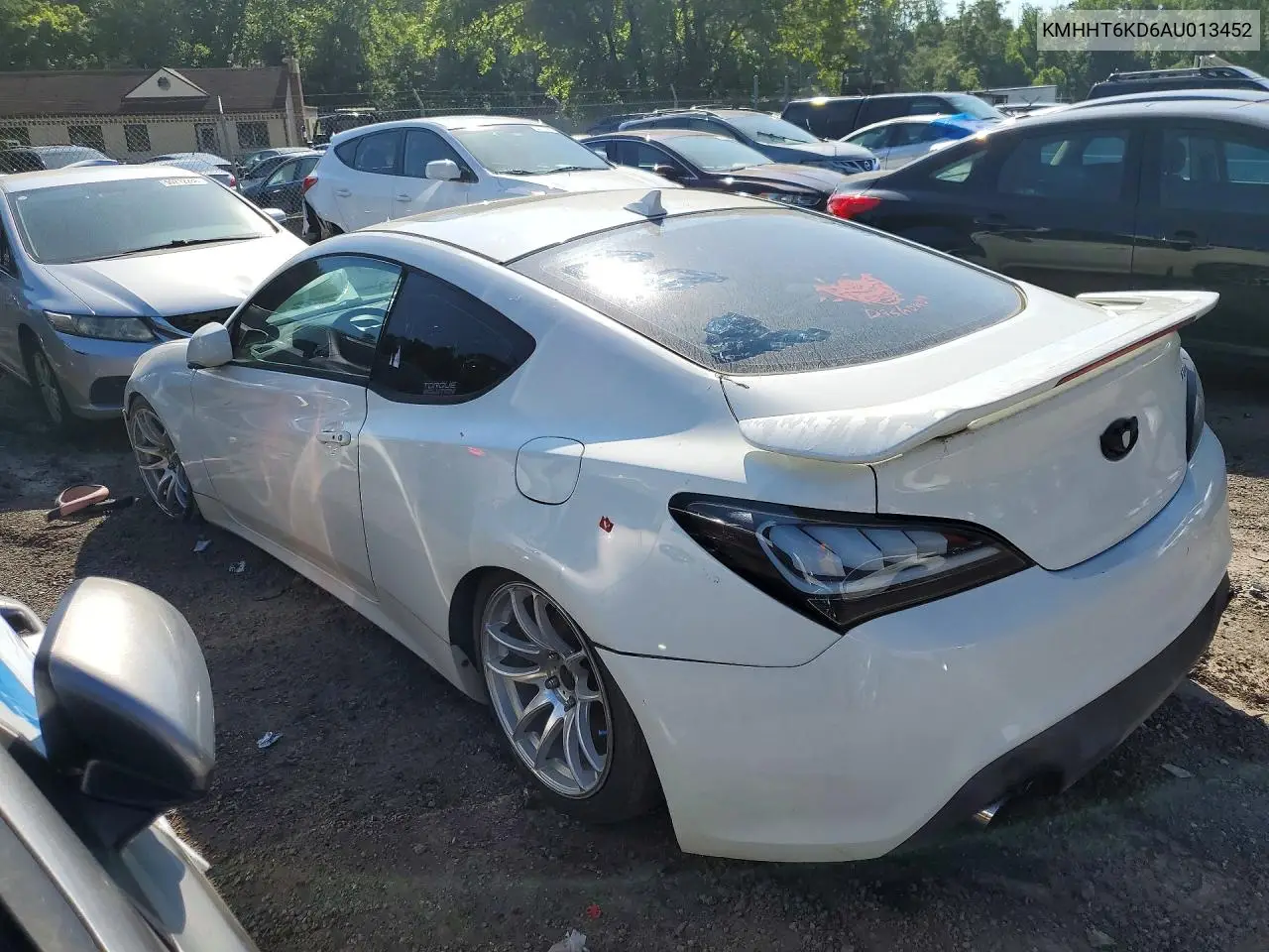 2010 Hyundai Genesis Coupe 2.0T VIN: KMHHT6KD6AU013452 Lot: 55264836