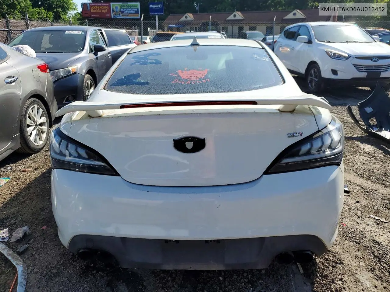 2010 Hyundai Genesis Coupe 2.0T VIN: KMHHT6KD6AU013452 Lot: 55264836