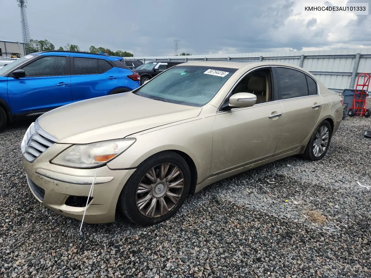 2010 Hyundai Genesis 3.8L VIN: KMHGC4DE3AU101333 Lot: 56754416