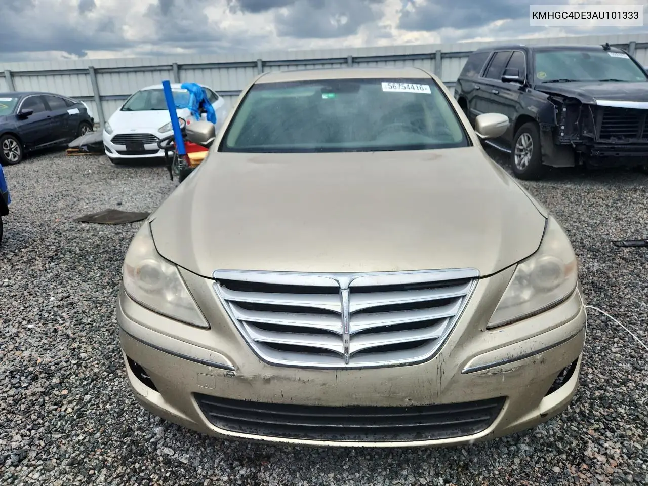 2010 Hyundai Genesis 3.8L VIN: KMHGC4DE3AU101333 Lot: 56754416