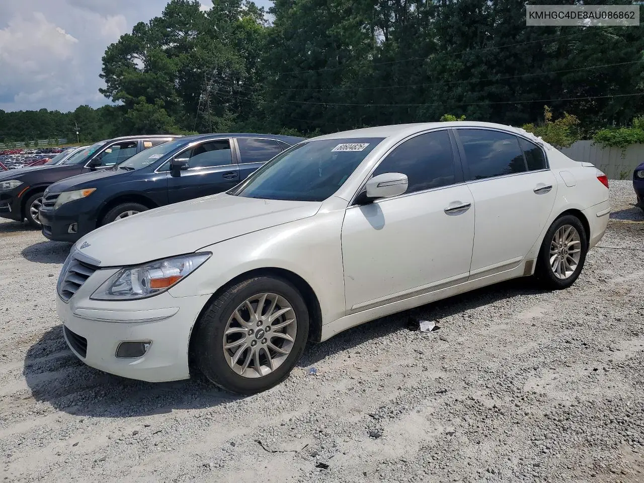 2010 Hyundai Genesis 3.8L VIN: KMHGC4DE8AU086862 Lot: 60604826