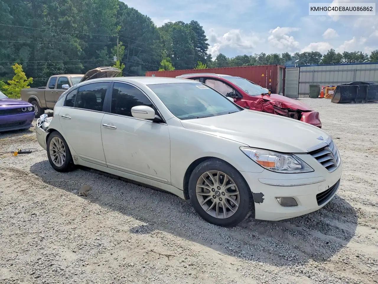 2010 Hyundai Genesis 3.8L VIN: KMHGC4DE8AU086862 Lot: 60604826