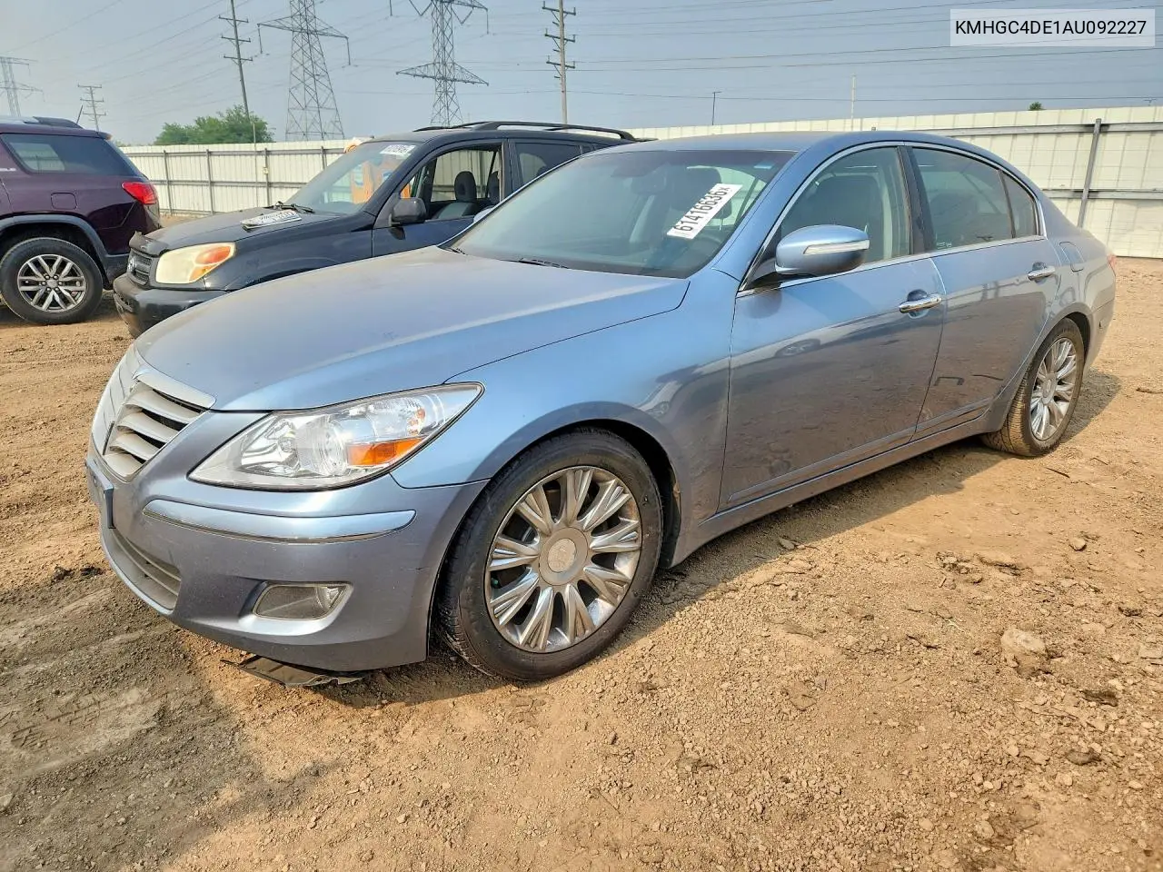 2010 Hyundai Genesis 3.8L VIN: KMHGC4DE1AU092227 Lot: 61416636