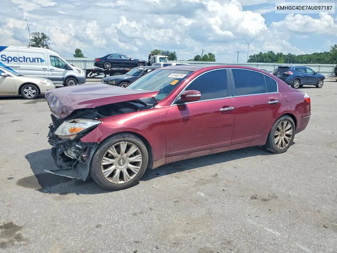 2010 Hyundai Genesis 3.8L VIN: KMHGC4DE7AU097187 Lot: 61946276