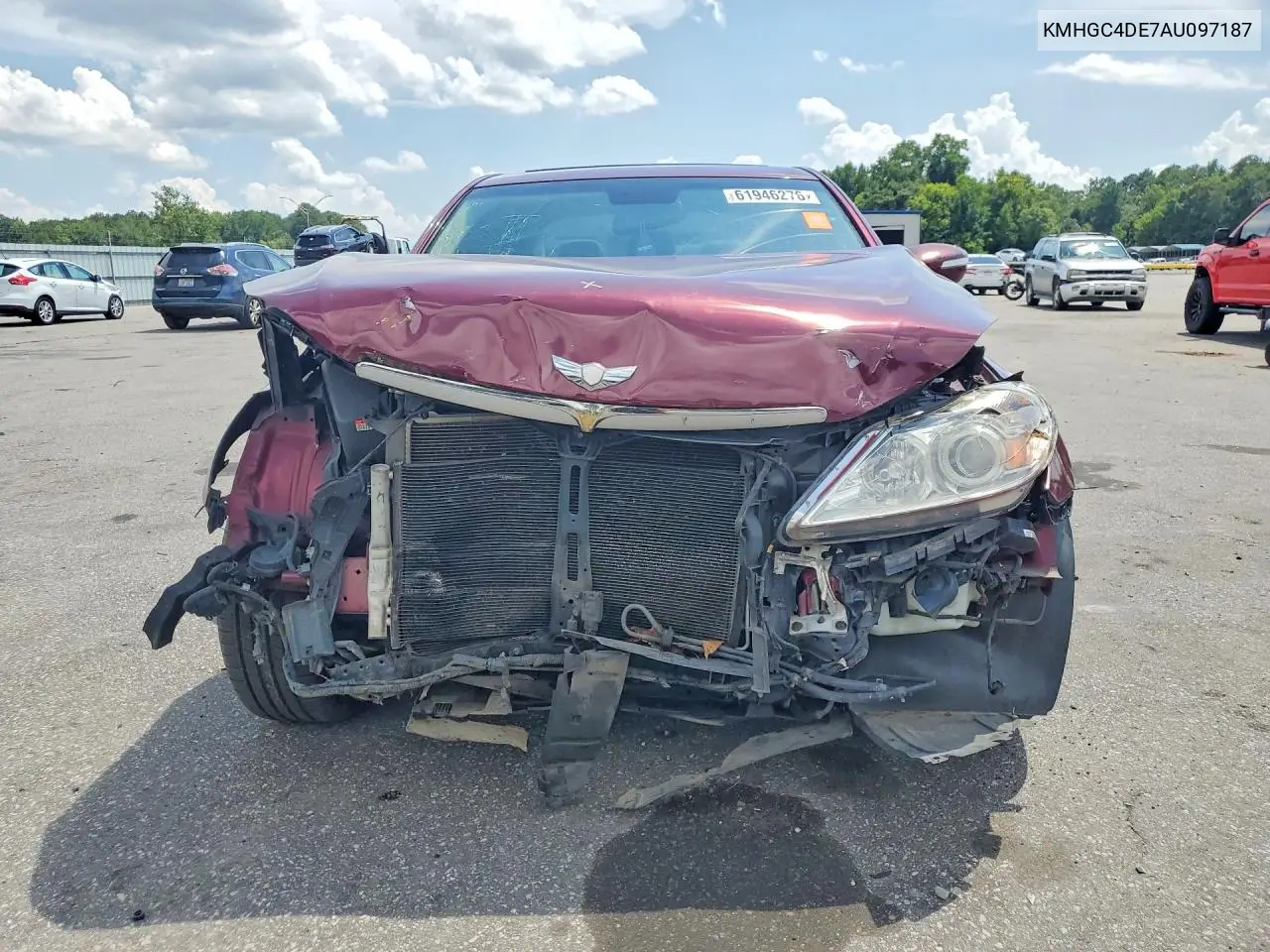 2010 Hyundai Genesis 3.8L VIN: KMHGC4DE7AU097187 Lot: 61946276