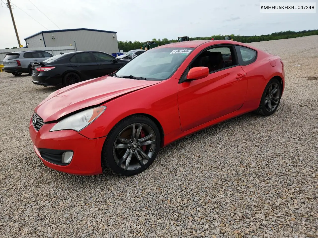 2011 Hyundai Genesis Coupe 3.8L VIN: KMHHU6KHXBU047248 Lot: 49829446