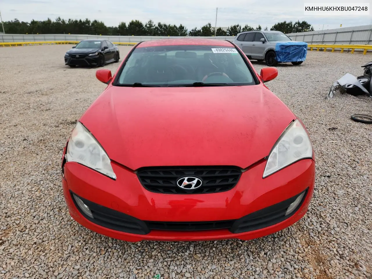 2011 Hyundai Genesis Coupe 3.8L VIN: KMHHU6KHXBU047248 Lot: 49829446
