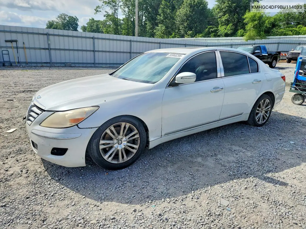 2011 Hyundai Genesis 4.6L VIN: KMHGC4DF9BU114033 Lot: 55968296