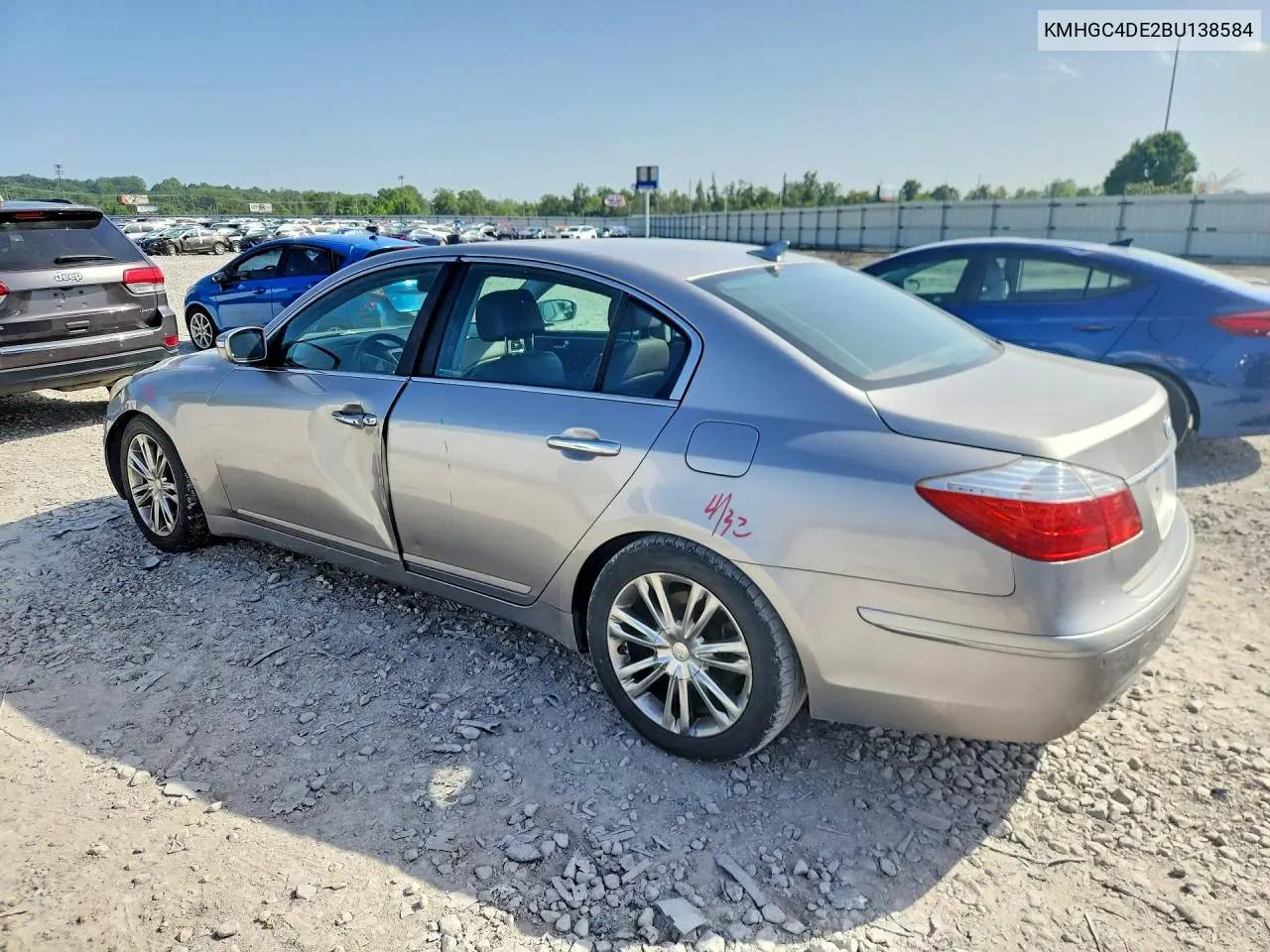 2011 Hyundai Genesis 3.8L VIN: KMHGC4DE2BU138584 Lot: 58871086