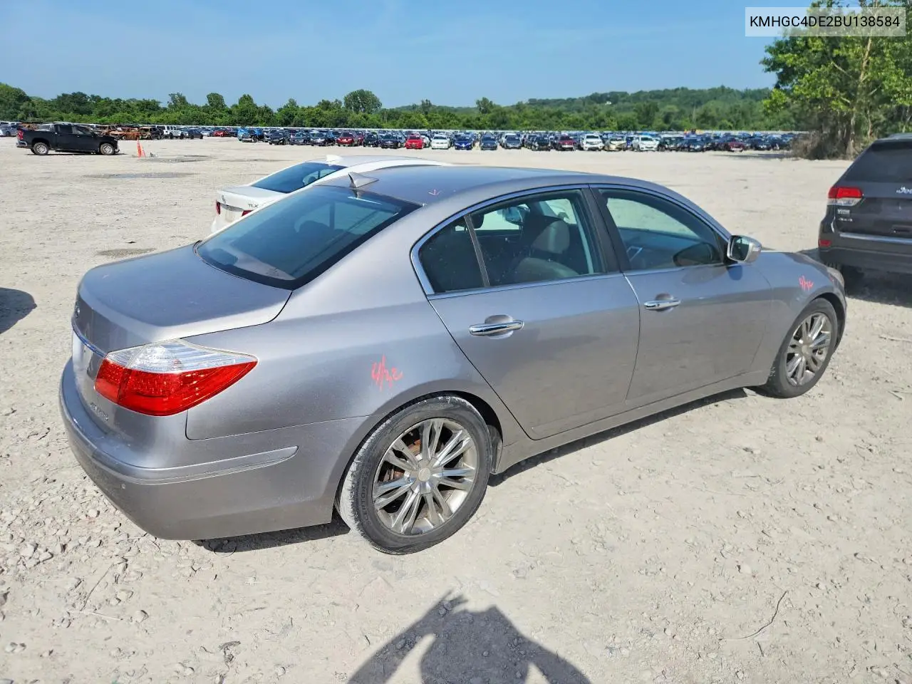 2011 Hyundai Genesis 3.8L VIN: KMHGC4DE2BU138584 Lot: 58871086