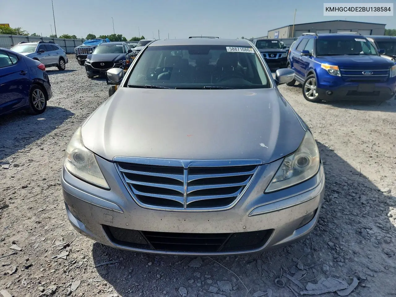 2011 Hyundai Genesis 3.8L VIN: KMHGC4DE2BU138584 Lot: 58871086