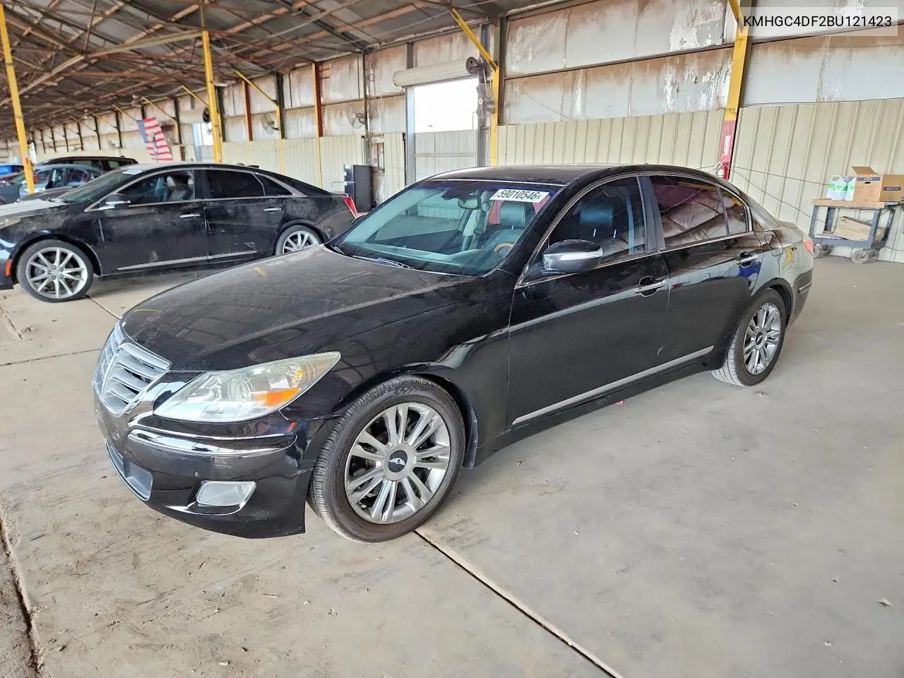 2011 Hyundai Genesis 4.6L VIN: KMHGC4DF2BU121423 Lot: 59010546