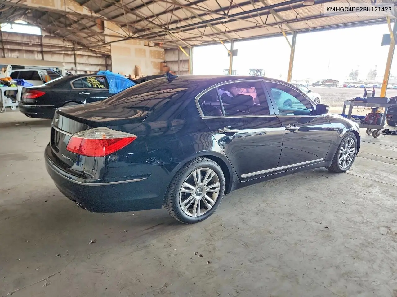 2011 Hyundai Genesis 4.6L VIN: KMHGC4DF2BU121423 Lot: 59010546