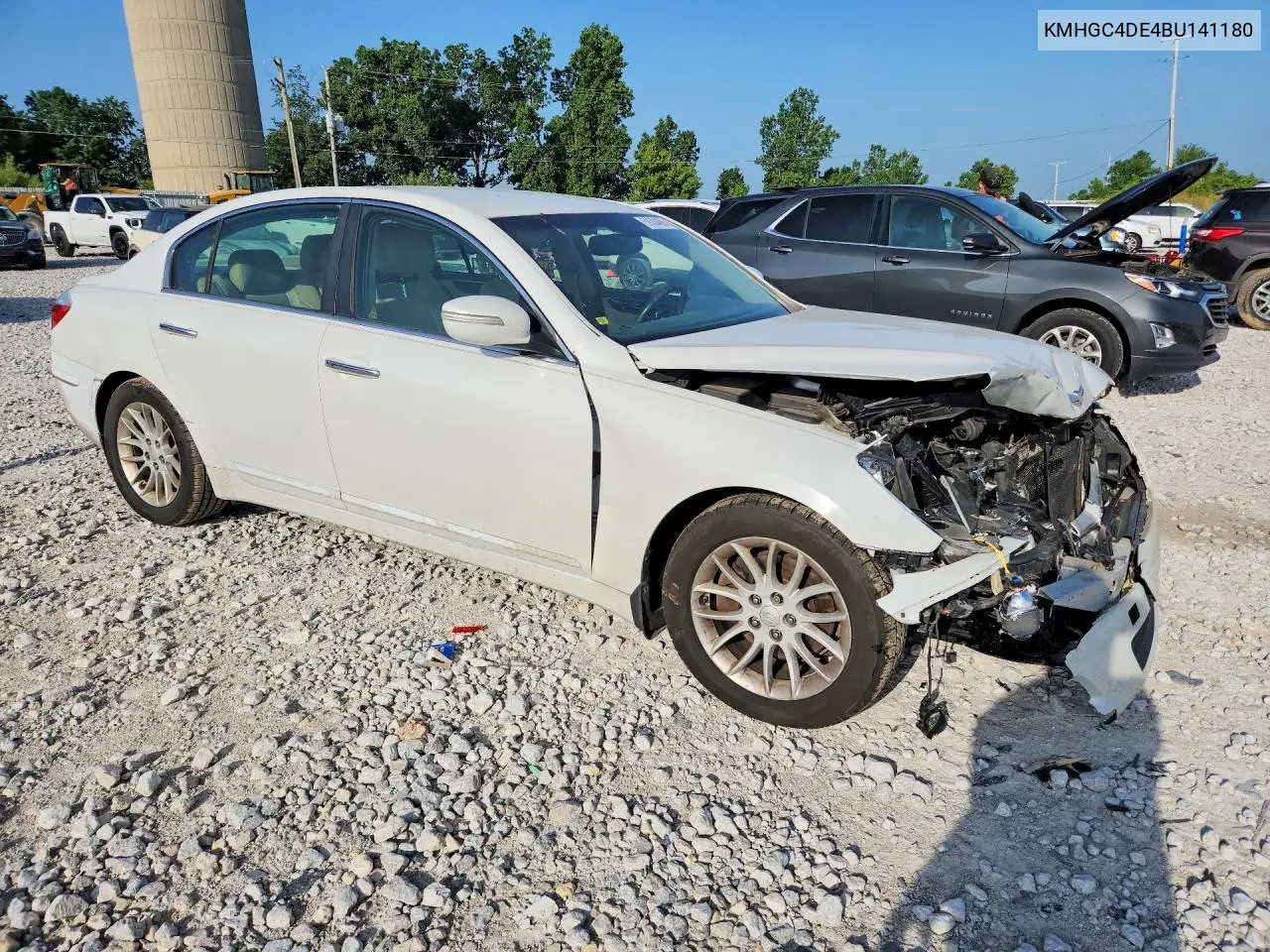 2011 Hyundai Genesis 3.8L VIN: KMHGC4DE4BU141180 Lot: 59304806