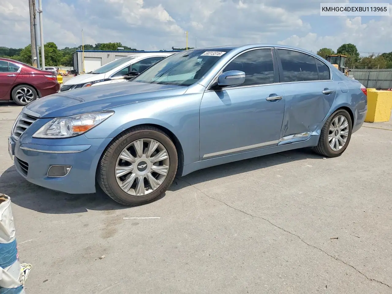 2011 Hyundai Genesis 3.8L VIN: KMHGC4DEXBU113965 Lot: 59313316
