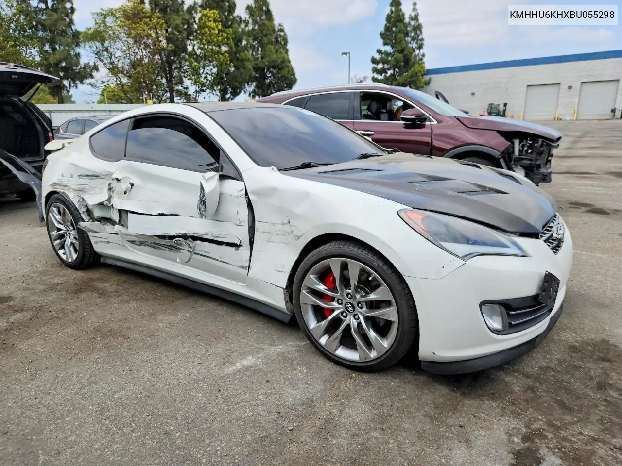 2011 Hyundai Genesis Coupe 3.8L VIN: KMHHU6KHXBU055298 Lot: 59326006