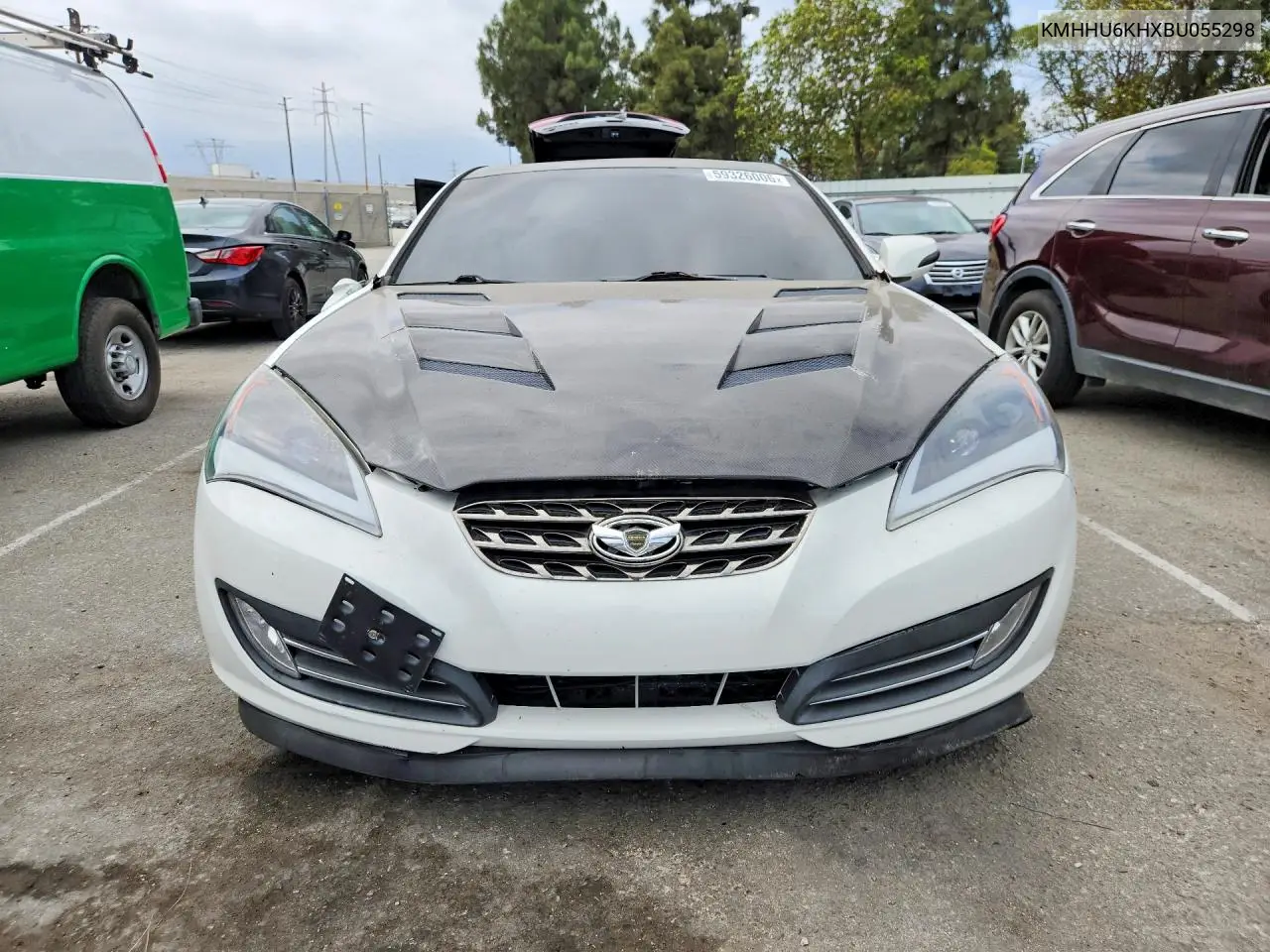 2011 Hyundai Genesis Coupe 3.8L VIN: KMHHU6KHXBU055298 Lot: 59326006