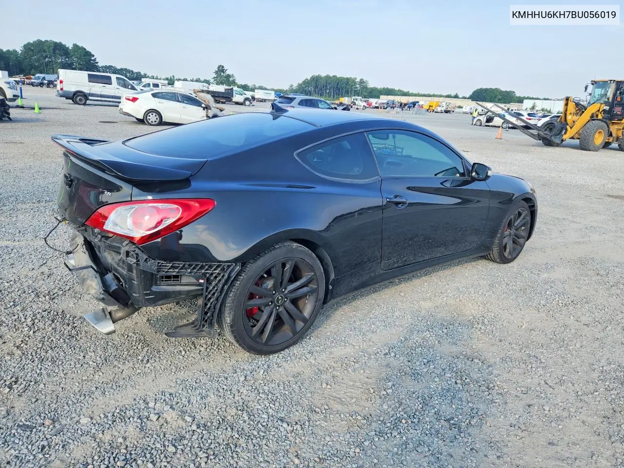 2011 Hyundai Genesis Coupe 3.8L VIN: KMHHU6KH7BU056019 Lot: 59950676