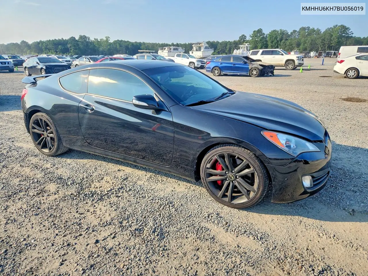 2011 Hyundai Genesis Coupe 3.8L VIN: KMHHU6KH7BU056019 Lot: 59950676