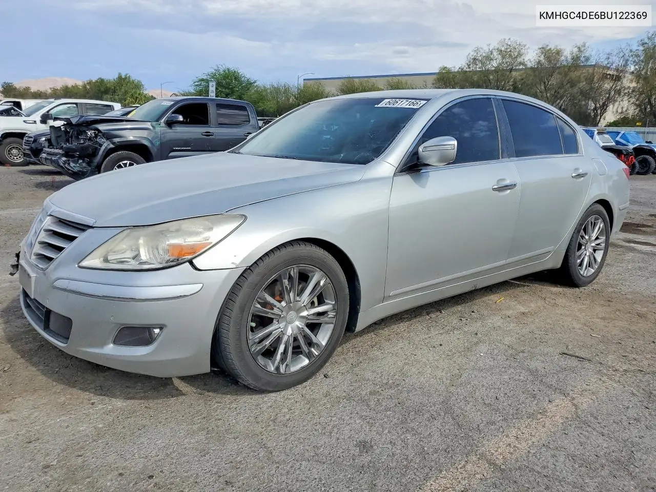 2011 Hyundai Genesis 3.8L VIN: KMHGC4DE6BU122369 Lot: 60617166