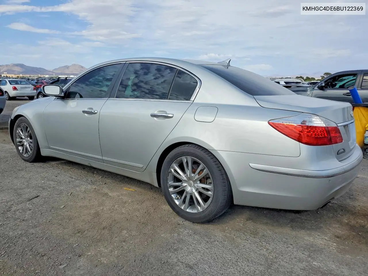 2011 Hyundai Genesis 3.8L VIN: KMHGC4DE6BU122369 Lot: 60617166