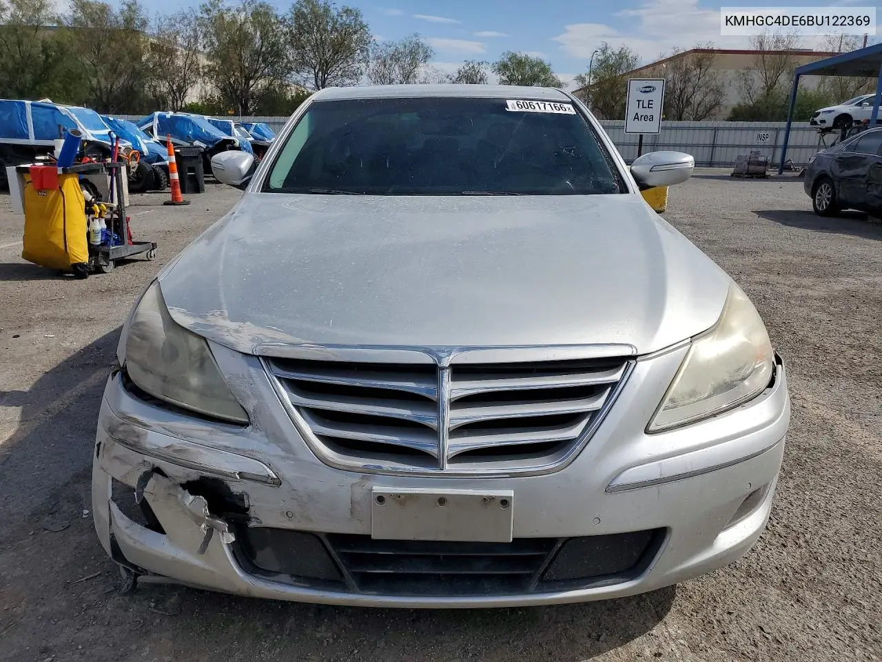 2011 Hyundai Genesis 3.8L VIN: KMHGC4DE6BU122369 Lot: 60617166
