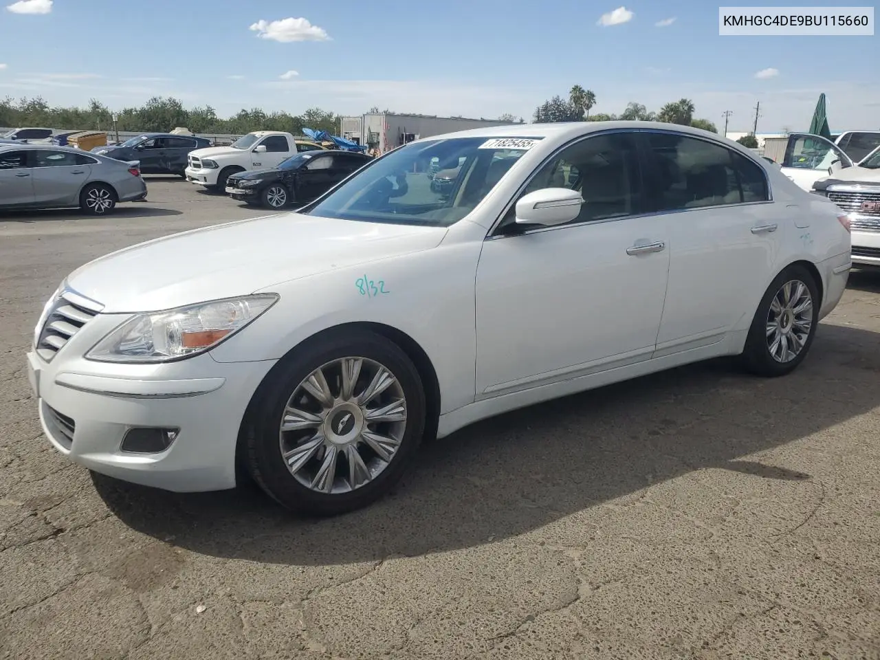 KMHGC4DE9BU115660 2011 Hyundai Genesis 3.8L