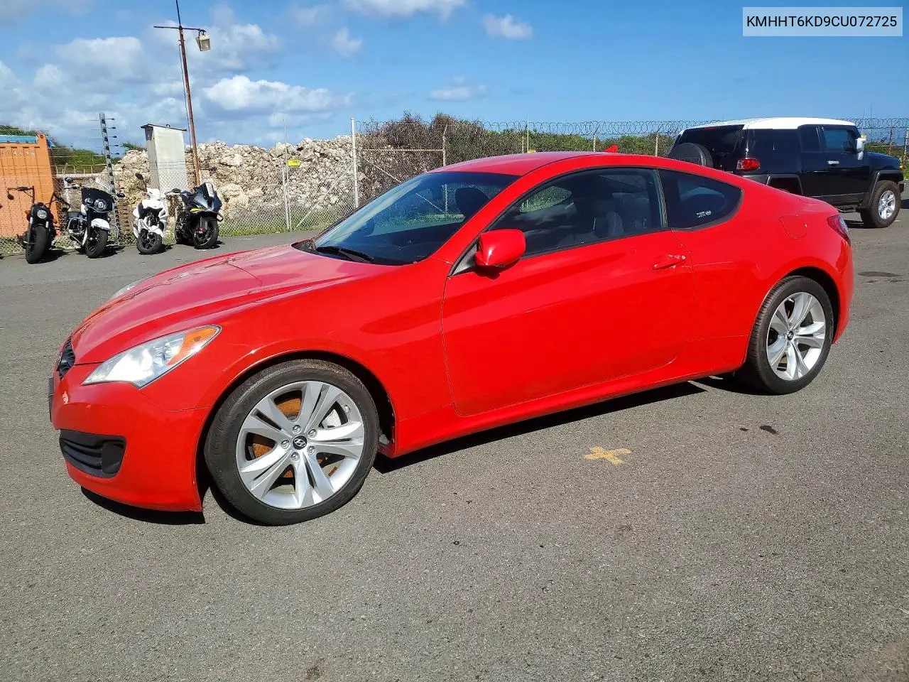 2012 Hyundai Genesis Coupe 2.0T VIN: KMHHT6KD9CU072725 Lot: 52241516