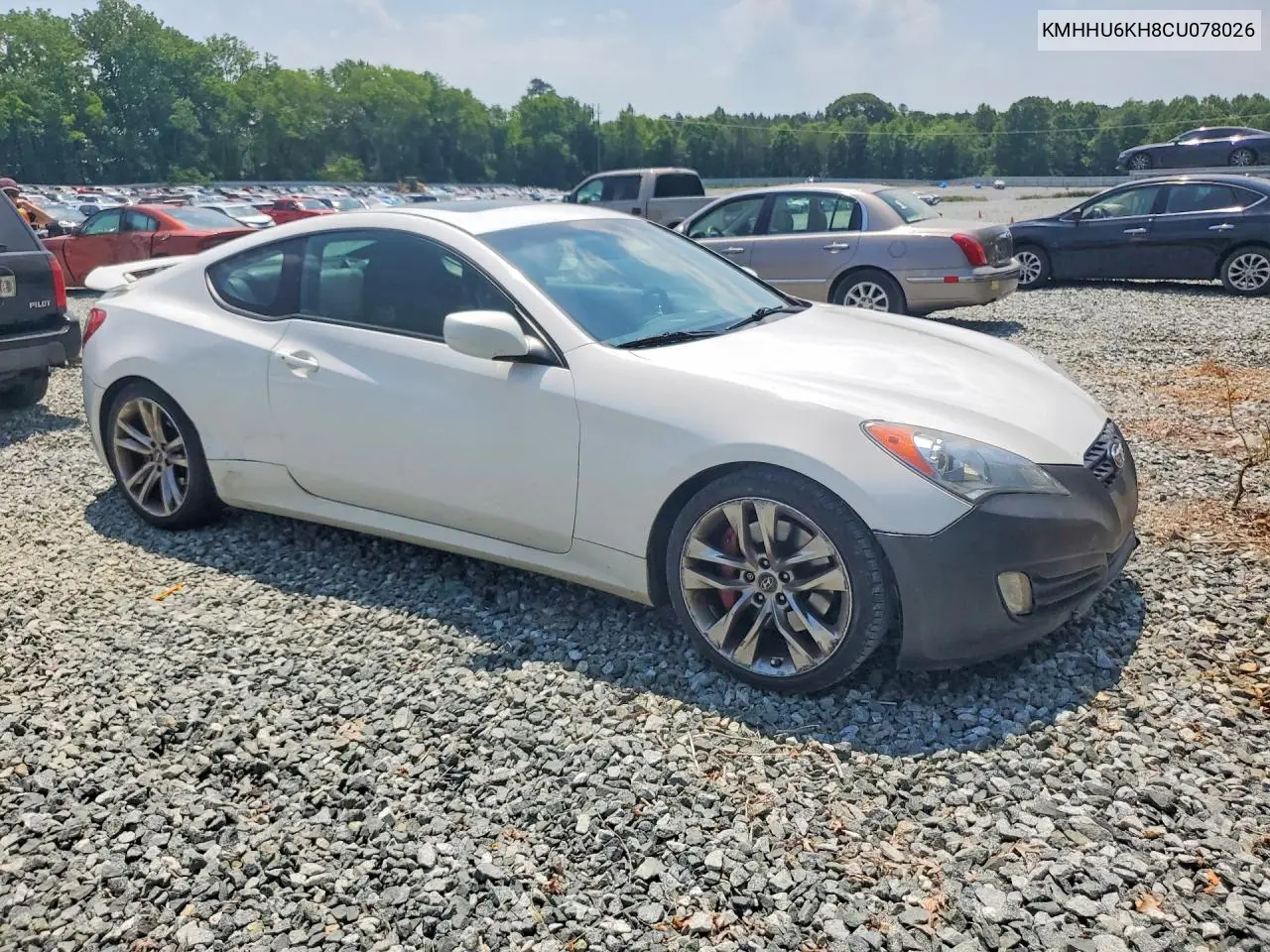 2012 Hyundai Genesis Coupe 3.8L VIN: KMHHU6KH8CU078029 Lot: 54506576