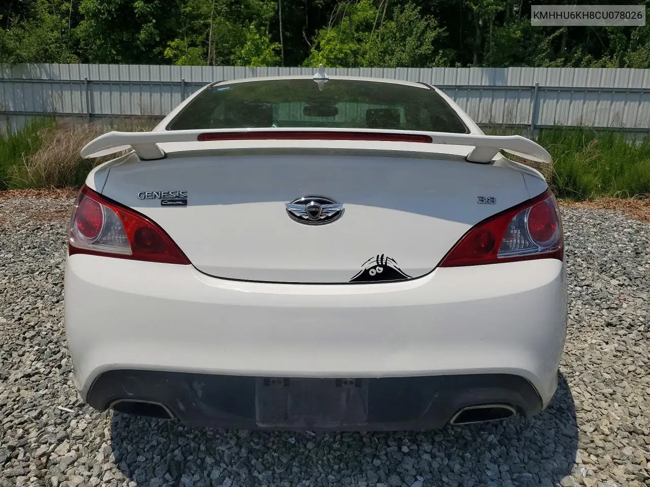 2012 Hyundai Genesis Coupe 3.8L VIN: KMHHU6KH8CU078029 Lot: 54506576