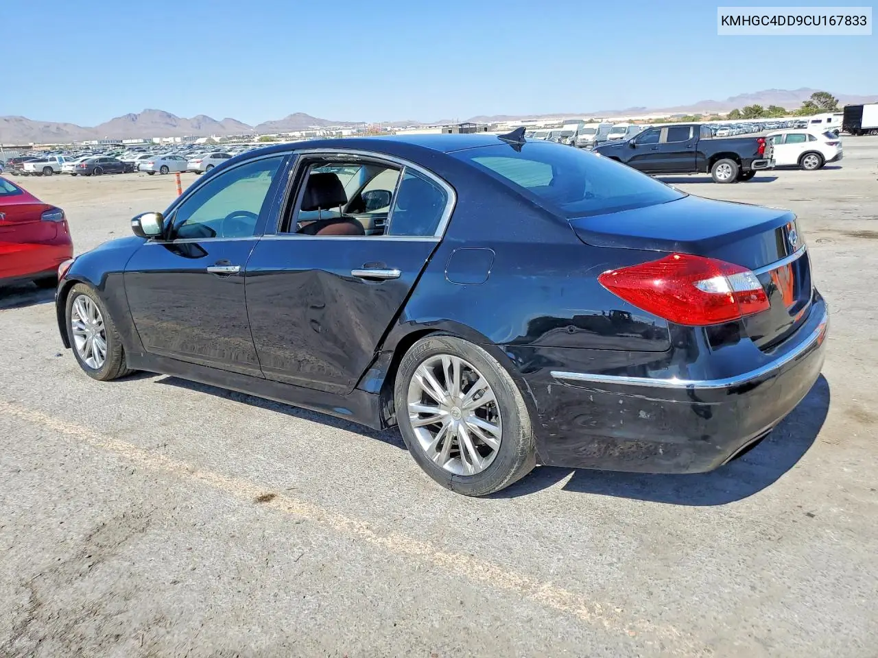2012 Hyundai Genesis 3.8L VIN: KMHGC4DD9CU167833 Lot: 55964786