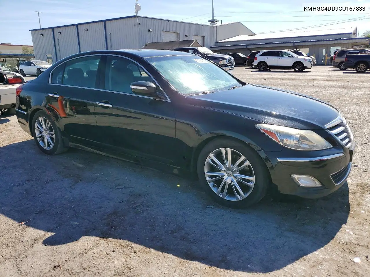 2012 Hyundai Genesis 3.8L VIN: KMHGC4DD9CU167833 Lot: 55964786