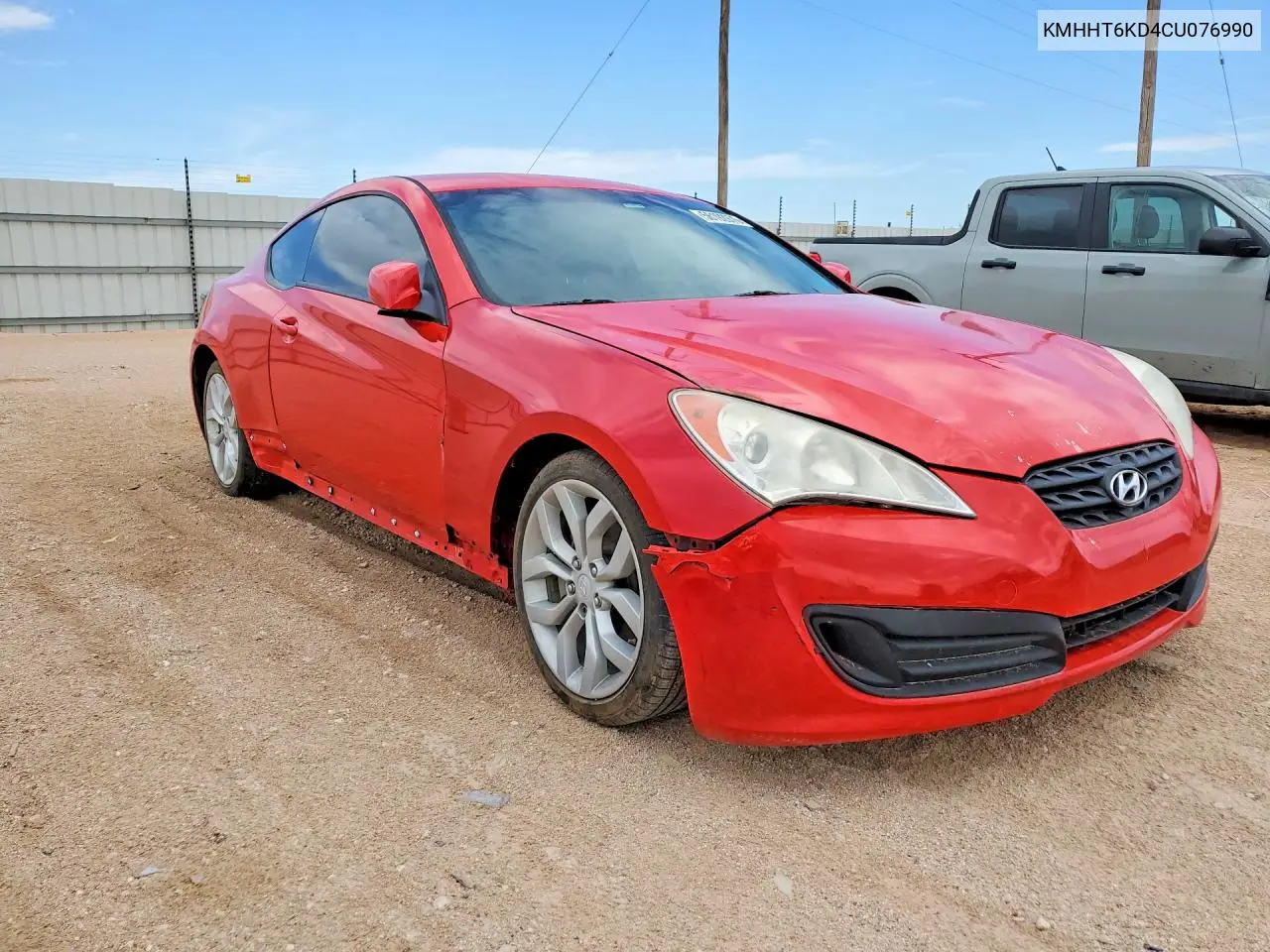 2012 Hyundai Genesis Coupe 2.0T VIN: KMHHT6KD4CU076990 Lot: 56192976