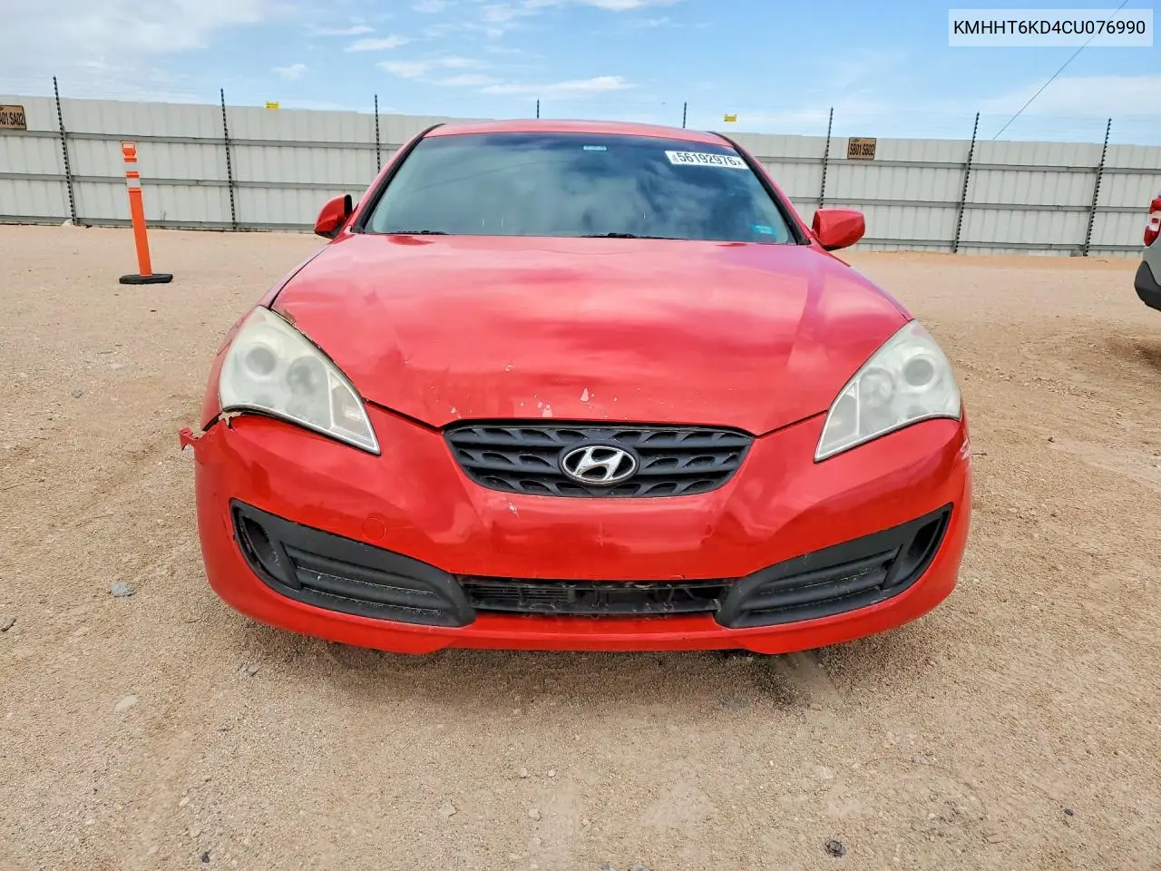 2012 Hyundai Genesis Coupe 2.0T VIN: KMHHT6KD4CU076990 Lot: 56192976