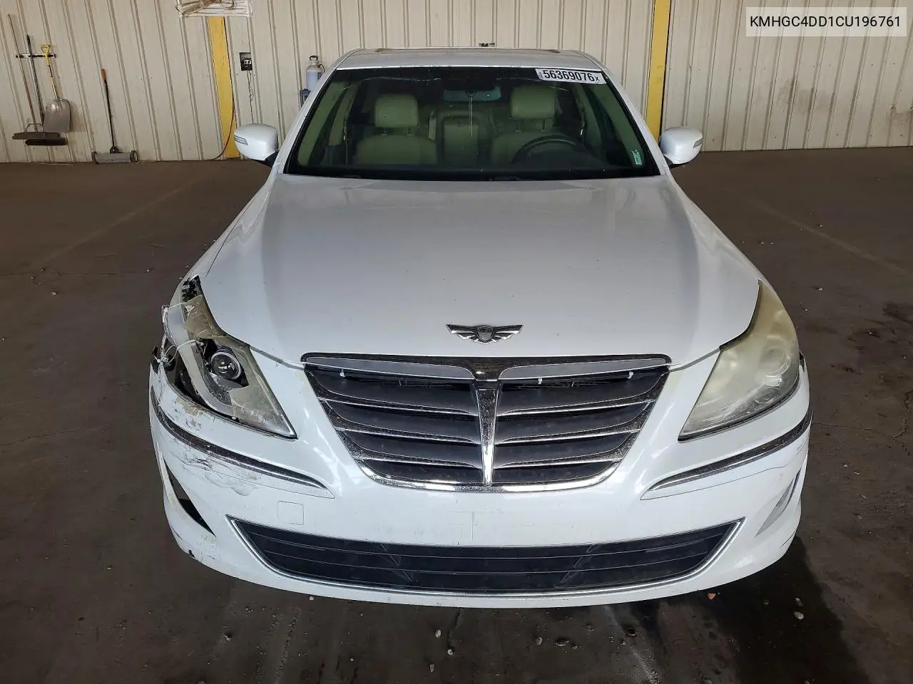 2012 Hyundai Genesis 3.8L VIN: KMHGC4DD1CU196761 Lot: 56369076