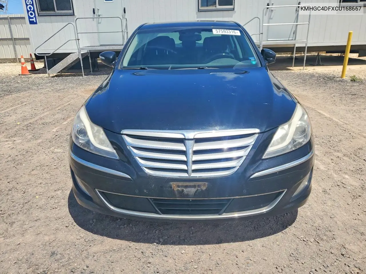 2012 Hyundai Genesis 4.6L VIN: KMHGC4DFXCU168667 Lot: 57593316