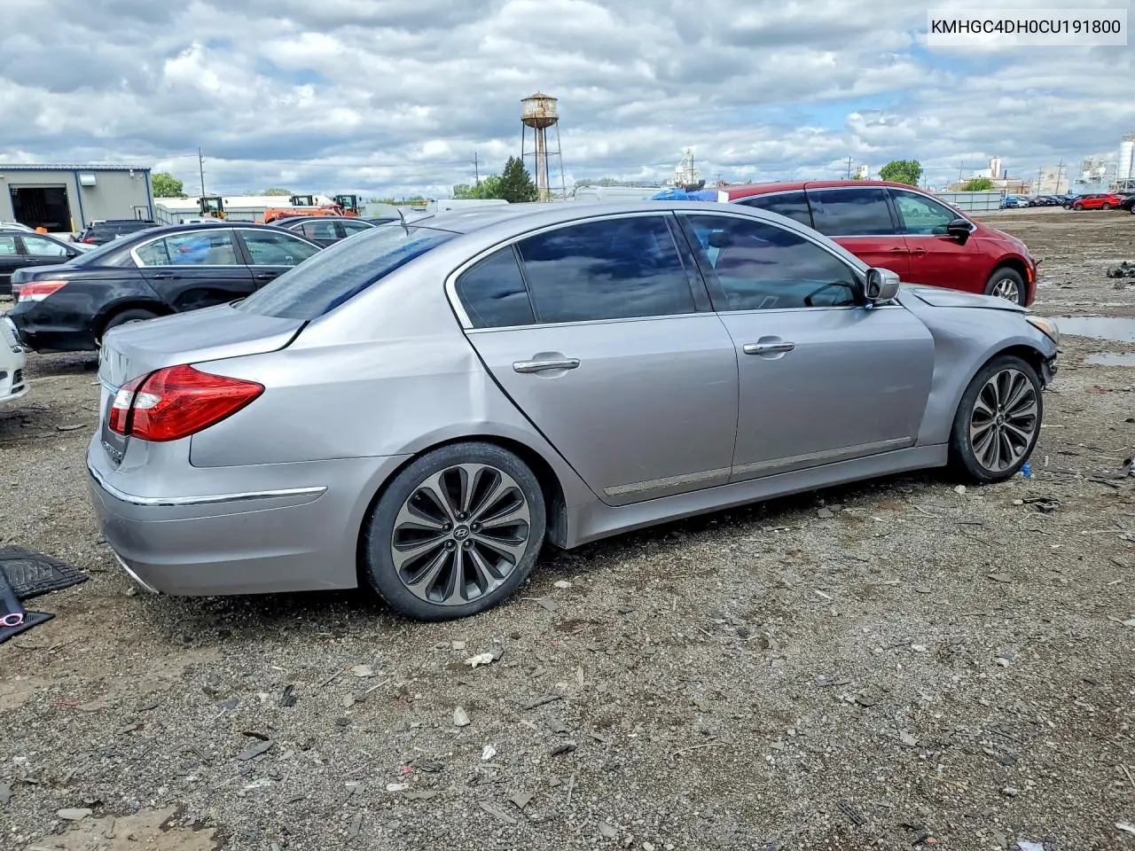 2012 Hyundai Genesis VIN: KMHGC4DH0CU191800 Lot: 57691786