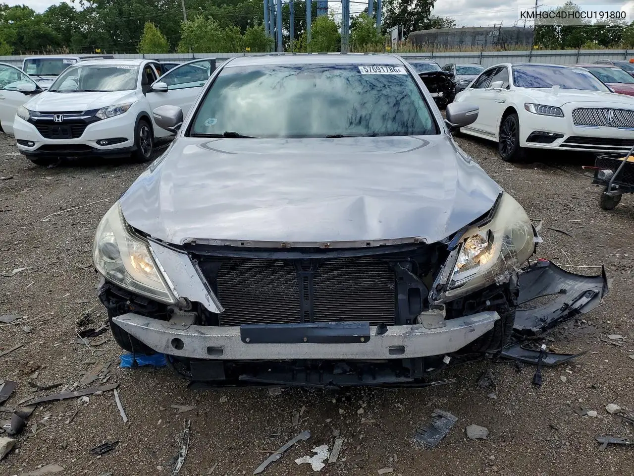 2012 Hyundai Genesis VIN: KMHGC4DH0CU191800 Lot: 57691786