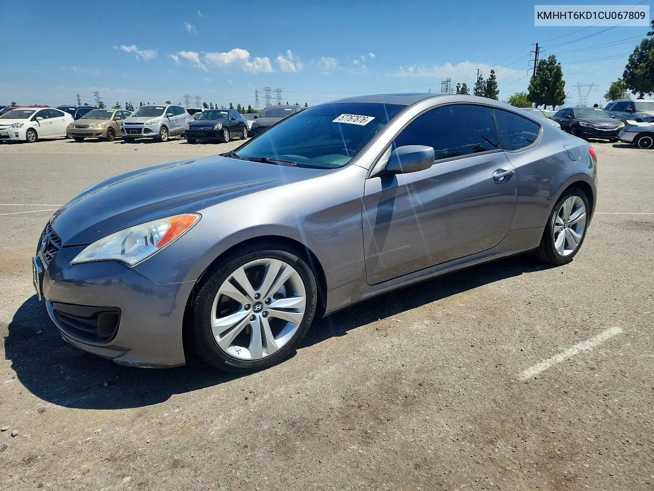 2012 Hyundai Genesis Coupe 2.0T VIN: KMHHT6KD1CU067809 Lot: 57767876