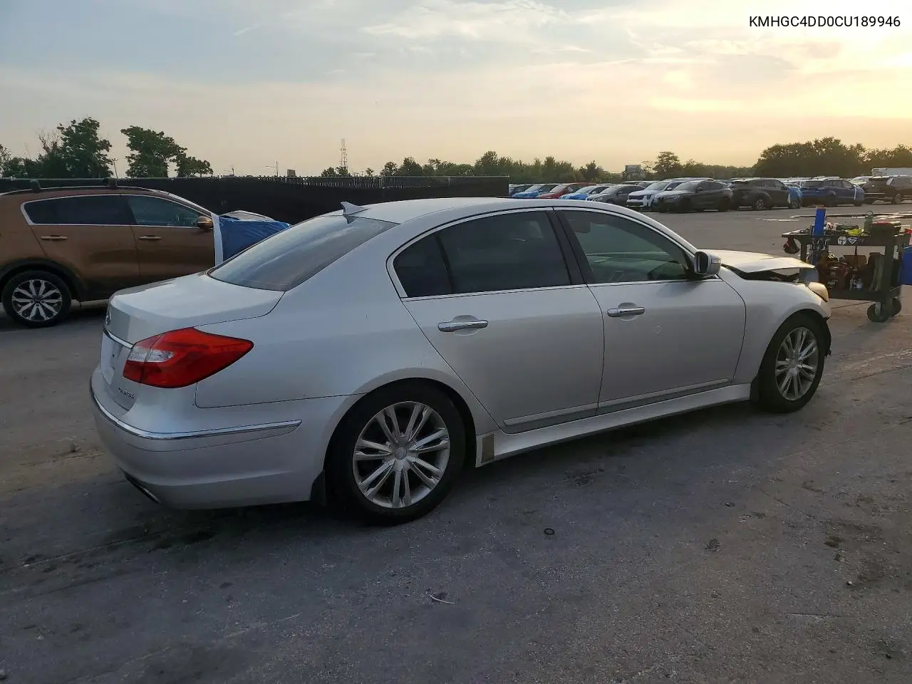 2012 Hyundai Genesis 3.8L VIN: KMHGC4DD0CU189946 Lot: 58731806
