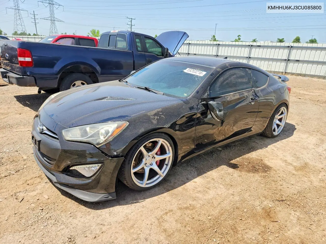 2012 Hyundai Genesis Coupe Gls VIN: KMHHU6KJ3CU085800 Lot: 59263216
