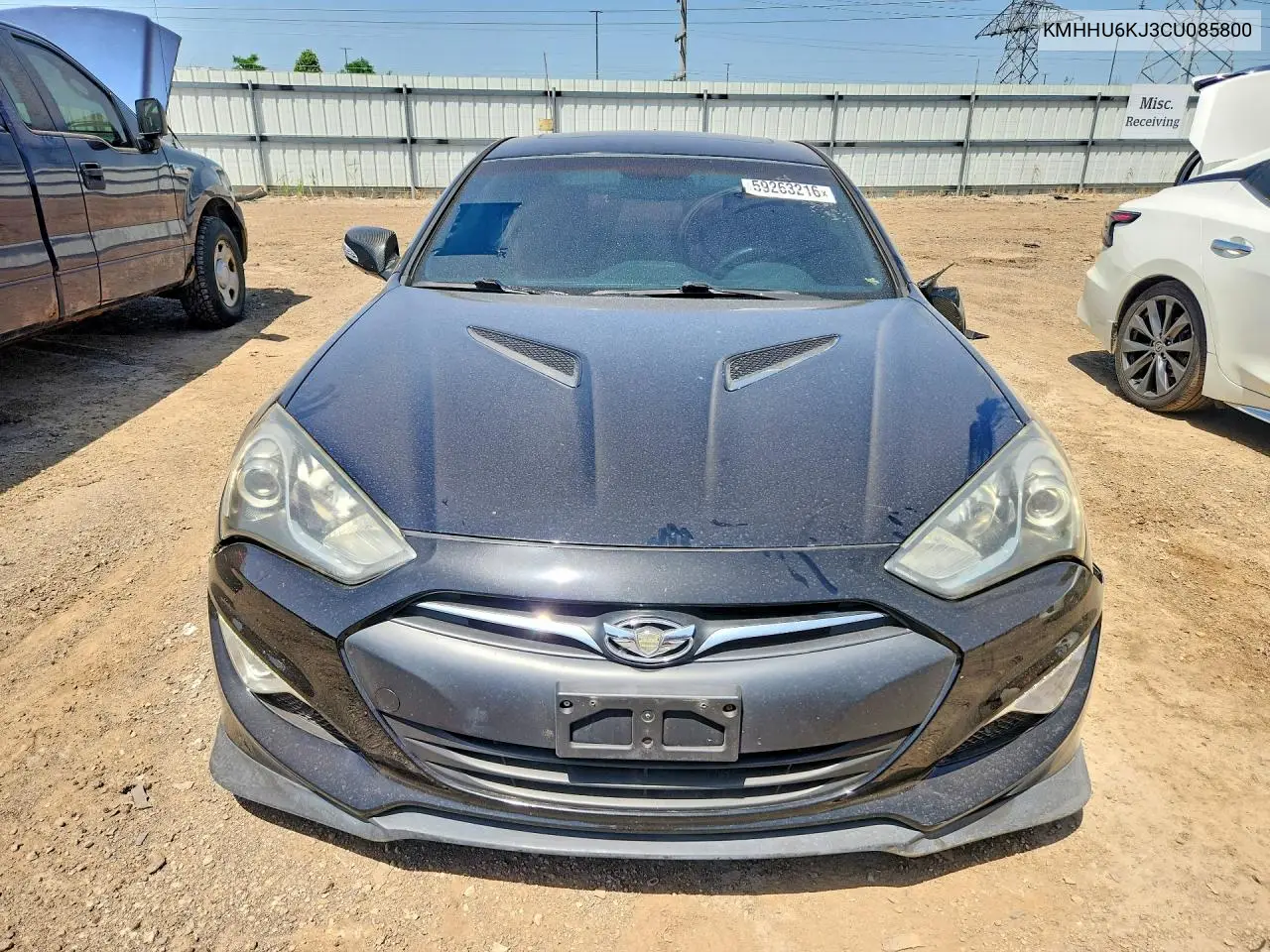 2012 Hyundai Genesis Coupe Gls VIN: KMHHU6KJ3CU085800 Lot: 59263216