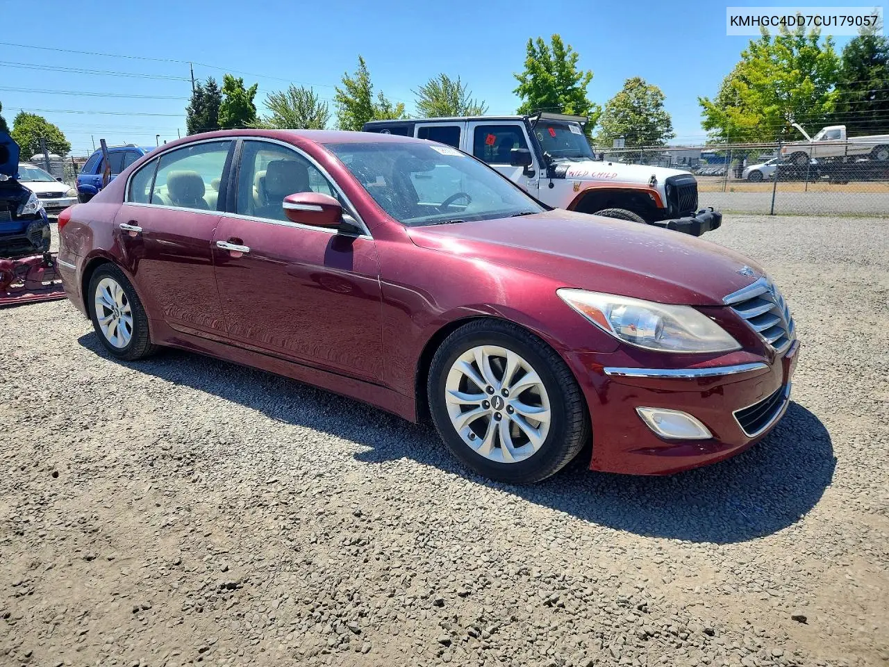 2012 Hyundai Genesis 3.8L VIN: KMHGC4DD7CU179057 Lot: 59652566