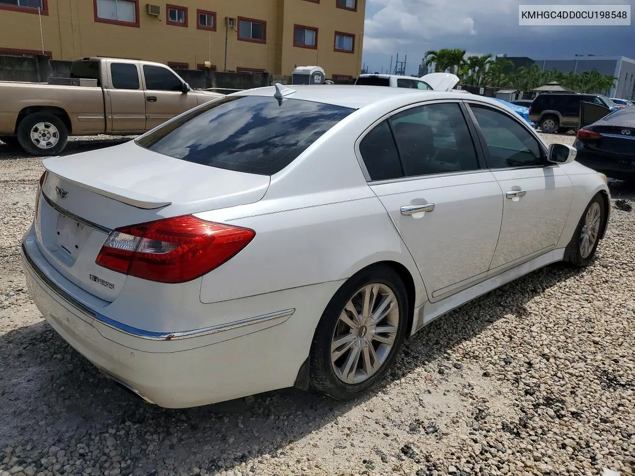 2012 Hyundai Genesis 3.8L VIN: KMHGC4DD0CU198548 Lot: 59871586